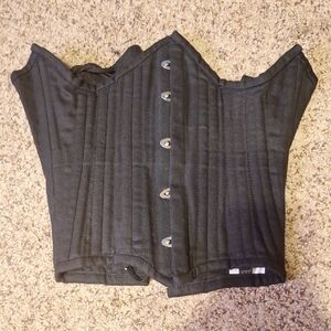 Black Steel Boned Corset